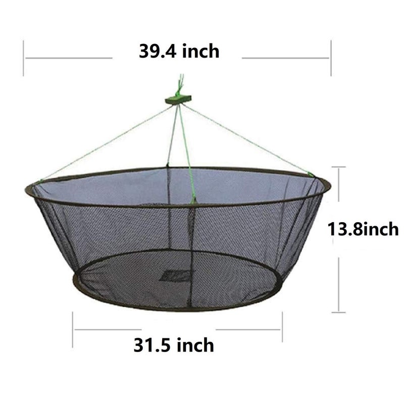 Laxygo LikeFish Foldable Fishing Net Hand Casting Cage Crab Net for Minnows, Crab, Lobsters, Fishes (Big-Dia 39.4"/31.5") - Image 2